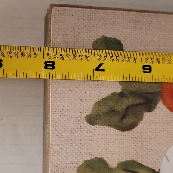 Adorable Orange and White Burlap Carrots Canvas Plaque - Picture 13 of 14